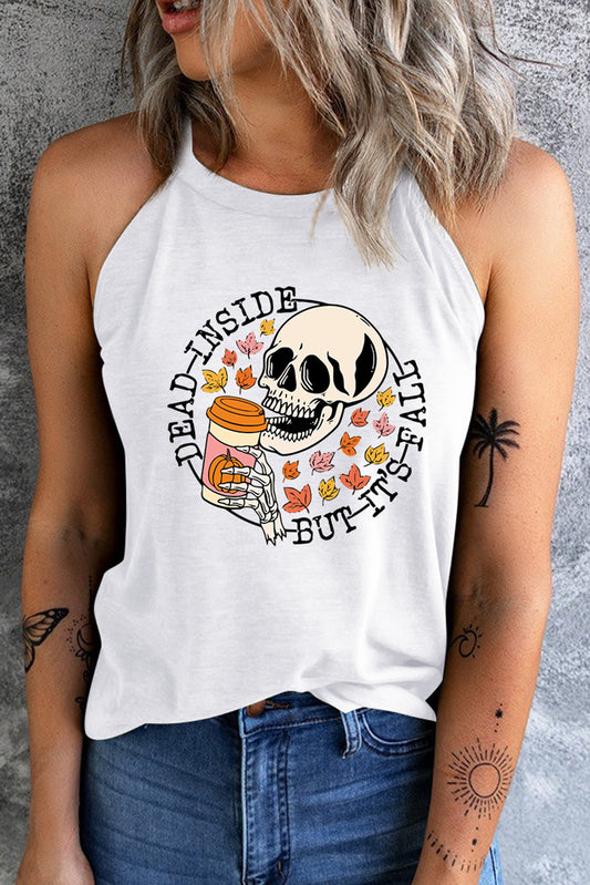 DEAD INSIDE BUT IT'S FALL Graphic Tank Top