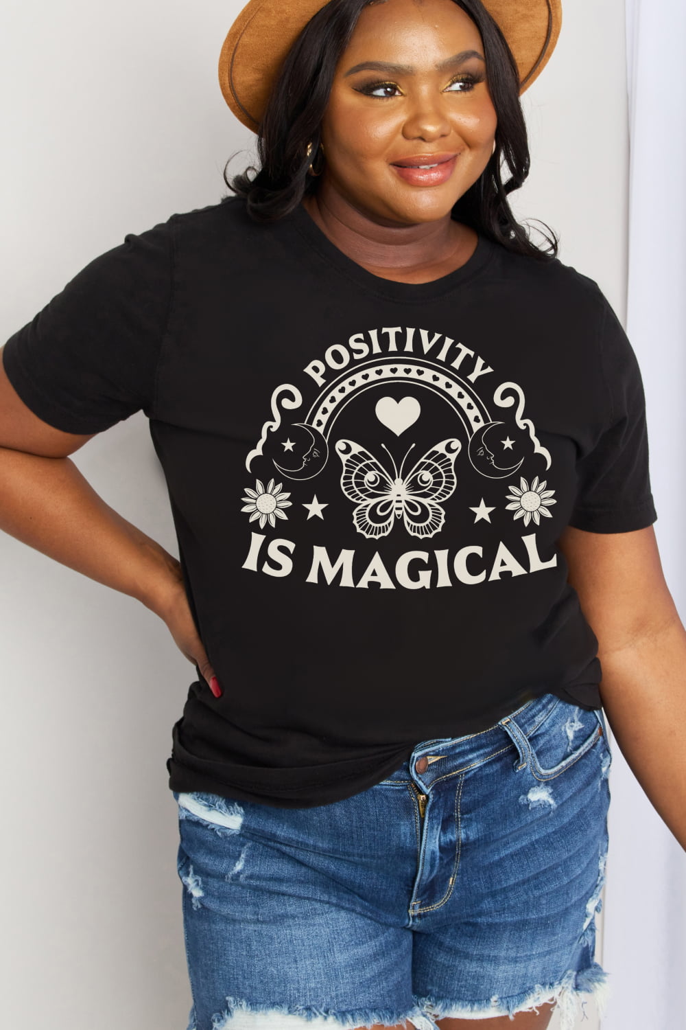 POSITIVITY IS MAGICAL Graphic Cotton Tee