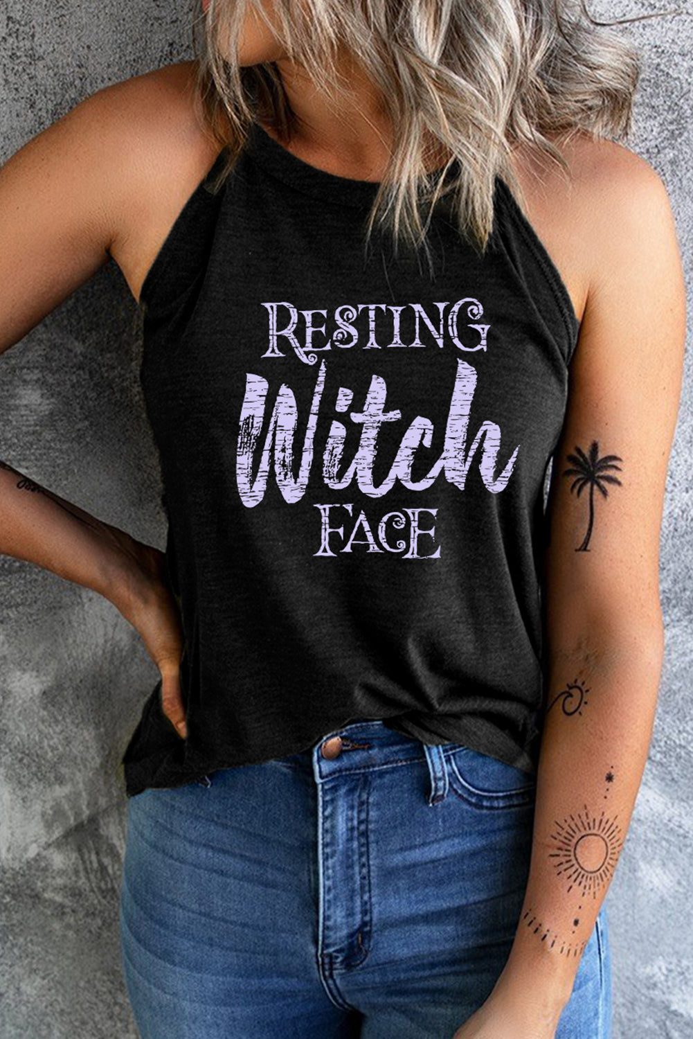 RESTING WITCH FACE Tank Top