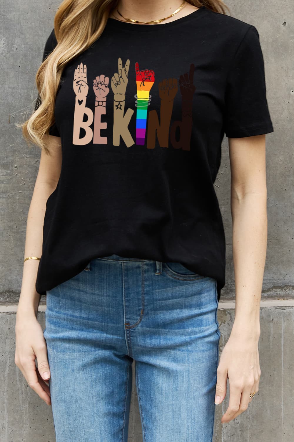 BE KIND Graphic Cotton Tee