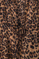 Leopard Open Front Long Sleeve Cover Up