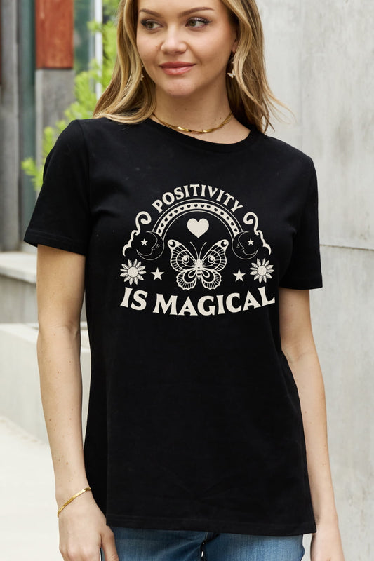 POSITIVITY IS MAGICAL Graphic Cotton Tee